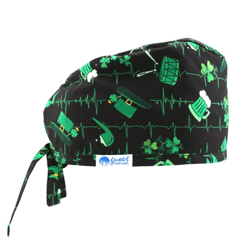 GUOER Tie Back Scrub Caps Unisex One Size GE01-26C01